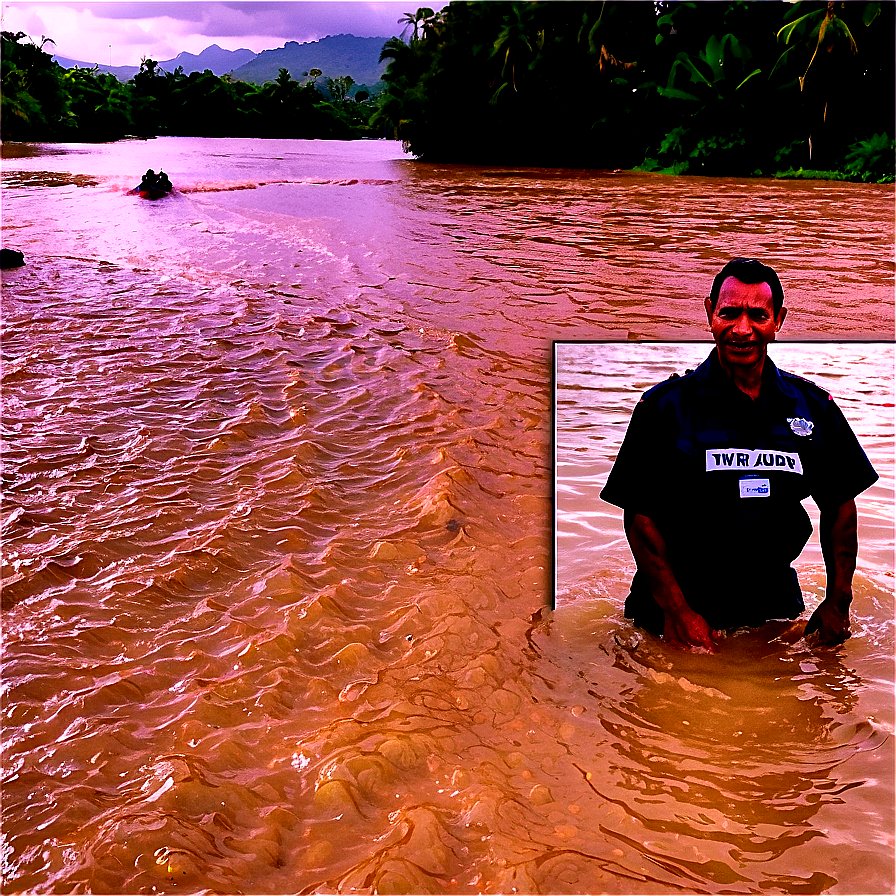 Flood Rescue Operations PNG 06202024 PNG with transparent background