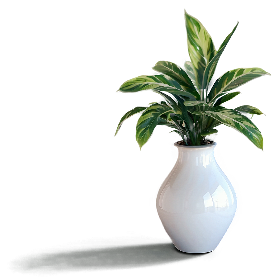 Floor Plant In Vase Png 20