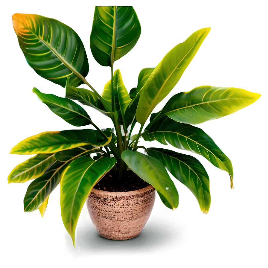 Floor Plant With Leaves Png 18