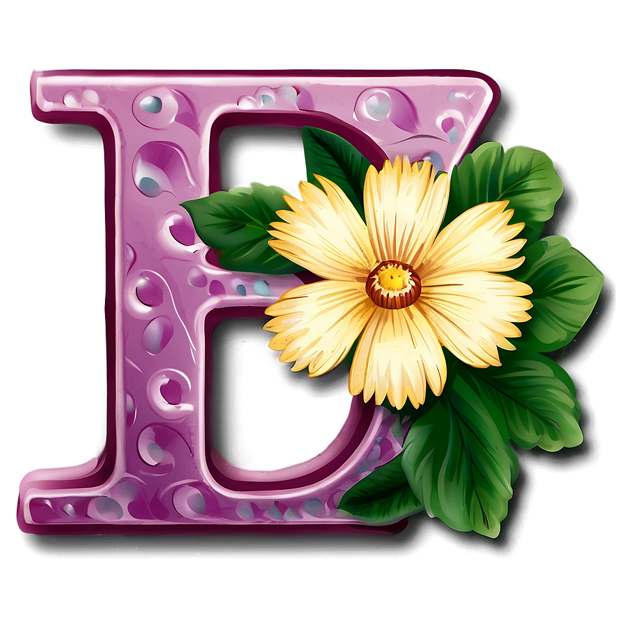 Floral Alphabet Png Dmq