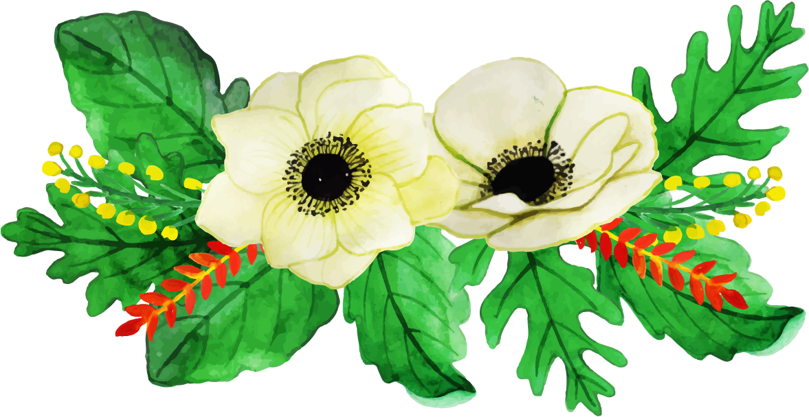 Floral_ Arrangement_ Artwork PNG with transparent background