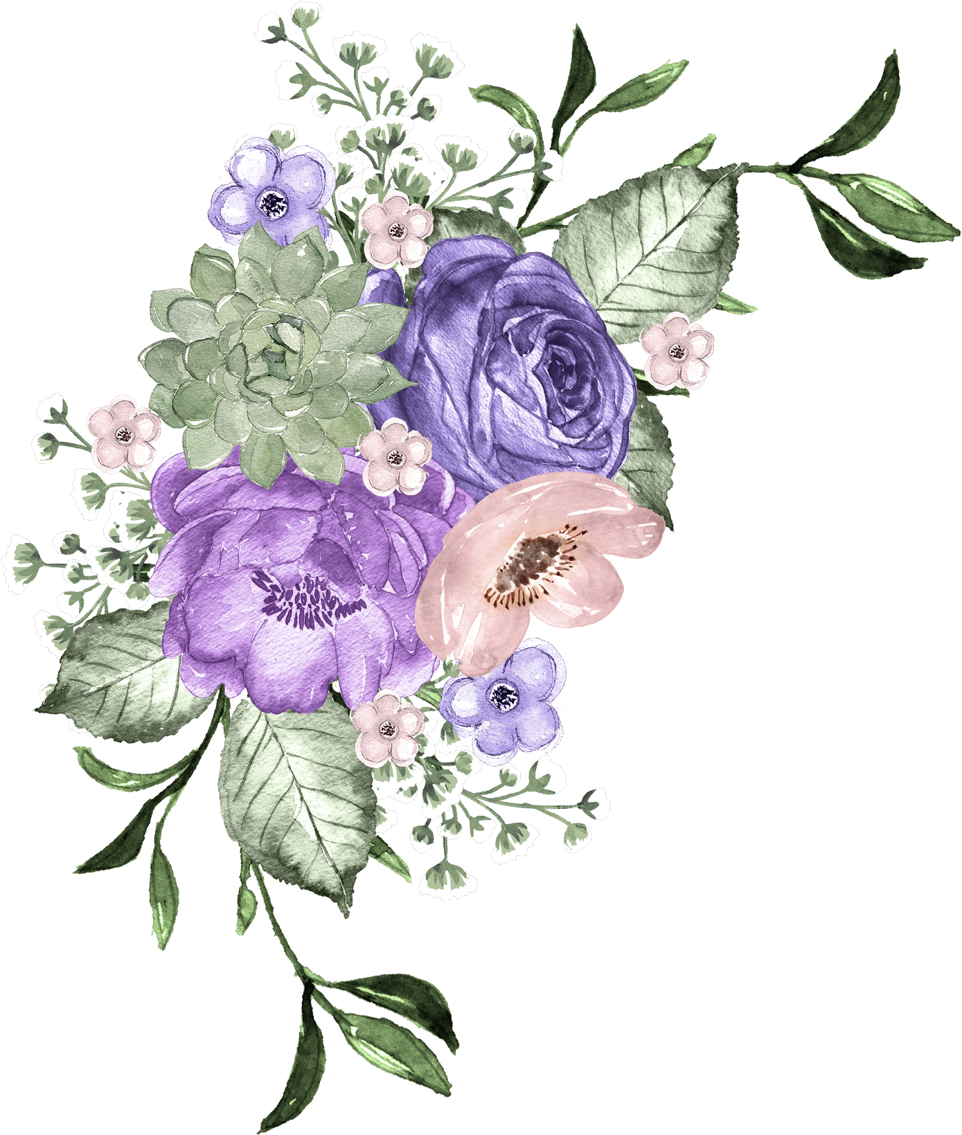 Floral Arrangement Illustration