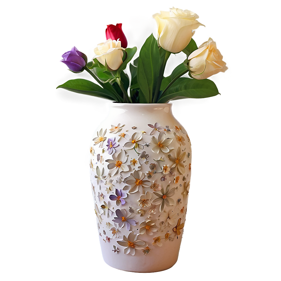 Floral Arrangement Vase Png 06272024