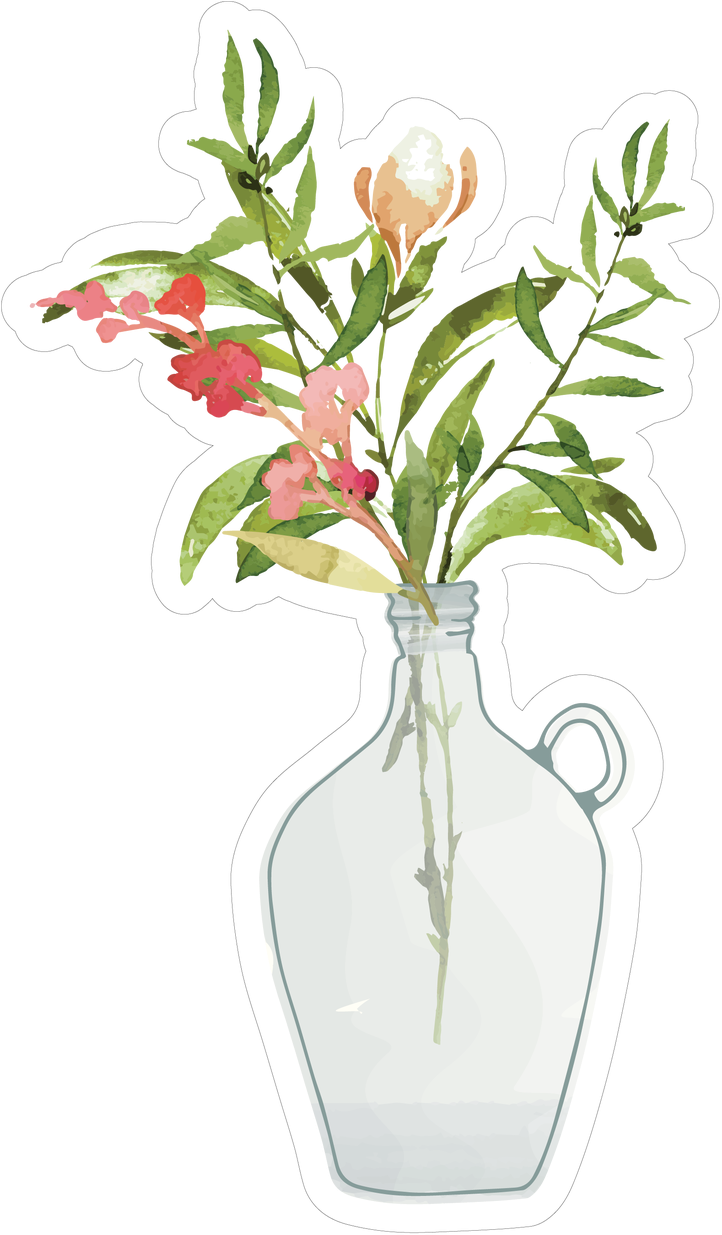 Flowers In A Vase Print & Cut File - Vase, HD Png Download PNG with transparent background