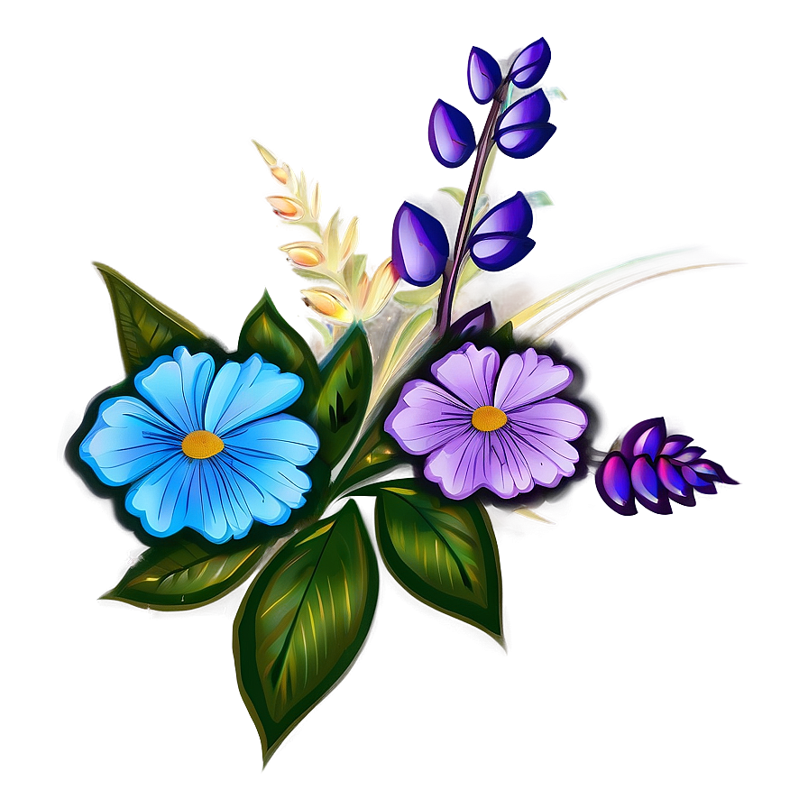 Floral Art Png 99