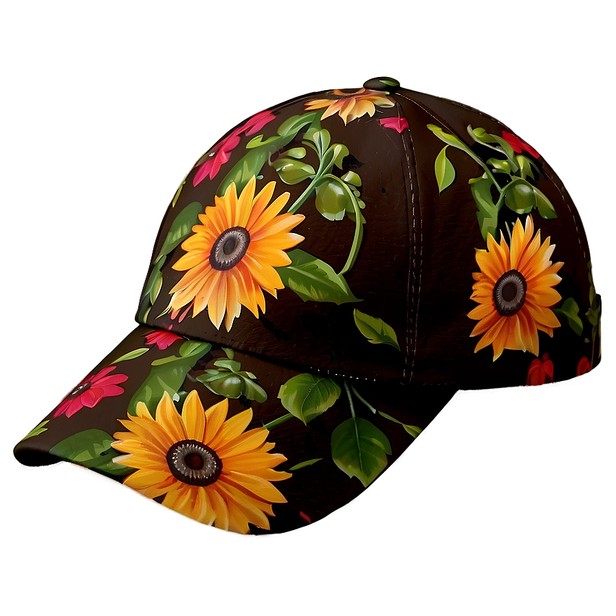 Floral Ball Cap Png Cnw48