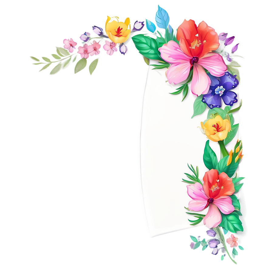 Floral Birthday Banner Template Png Uiv89