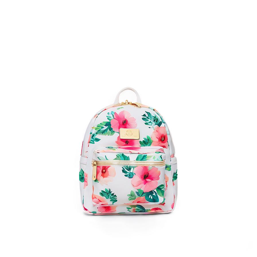 Floral Bookbag Png Yww37