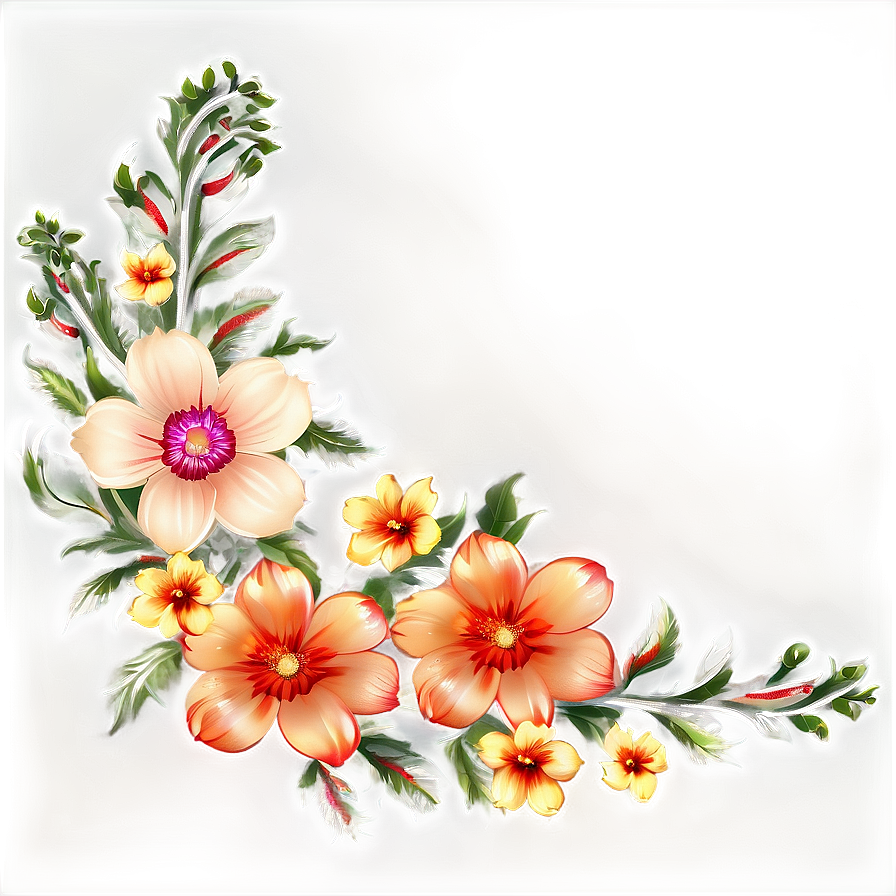 Floral Border Transparent Png 05252024