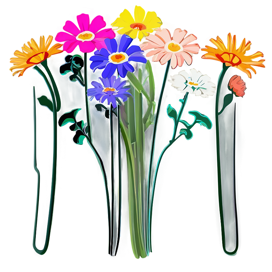 Floral Bouquet Outline Png Mlf