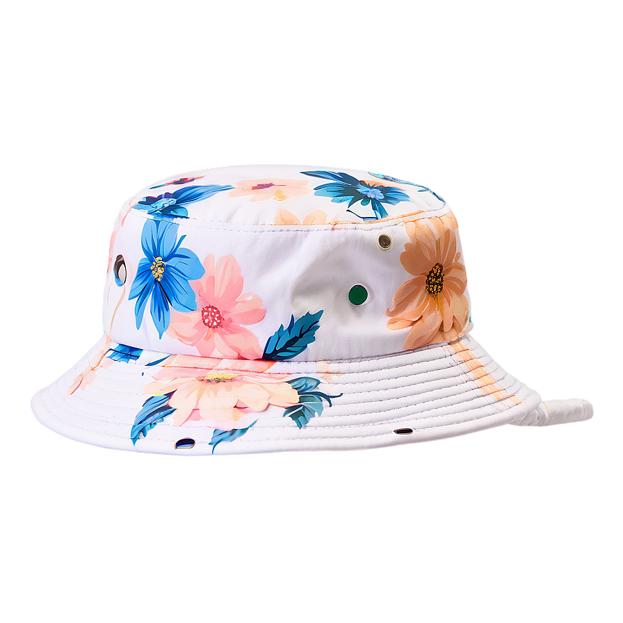 Floral Bucket Hat Png 29