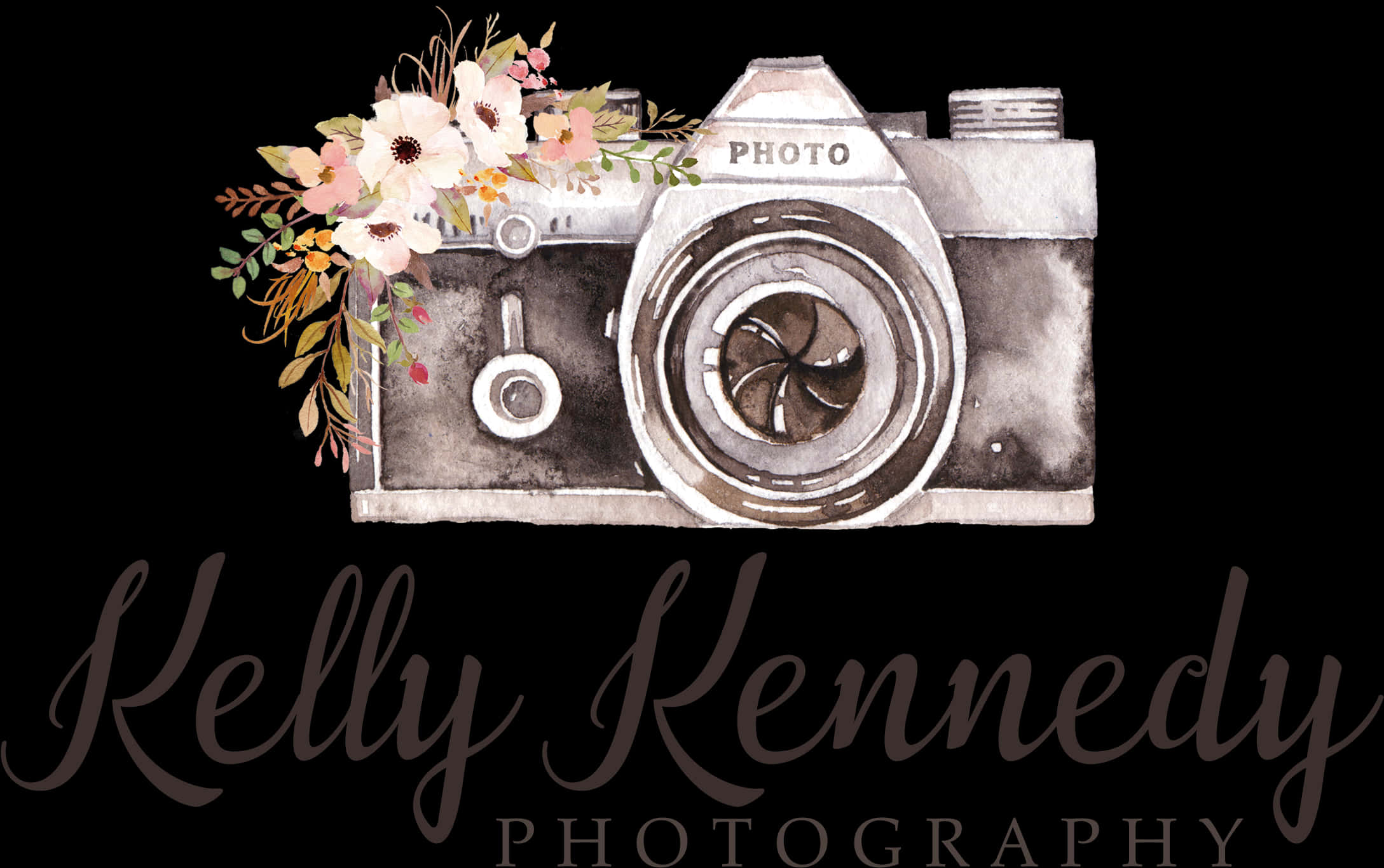 Floral_ Camera_ Photography_ Logo_ Kelly_ Kennedy