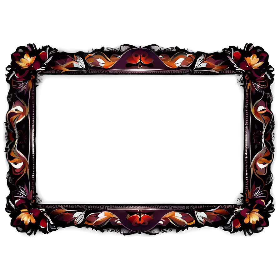 Floral Certificate Frame Png 61