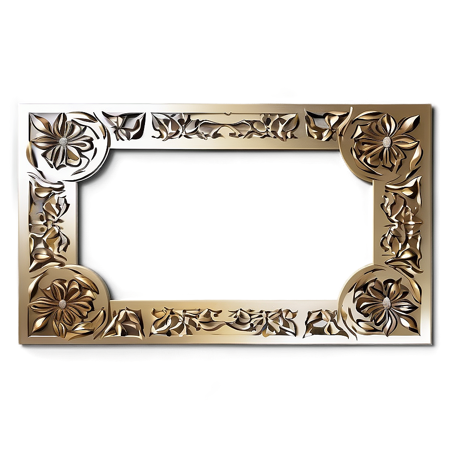 Floral Certificate Frame Png Jtx