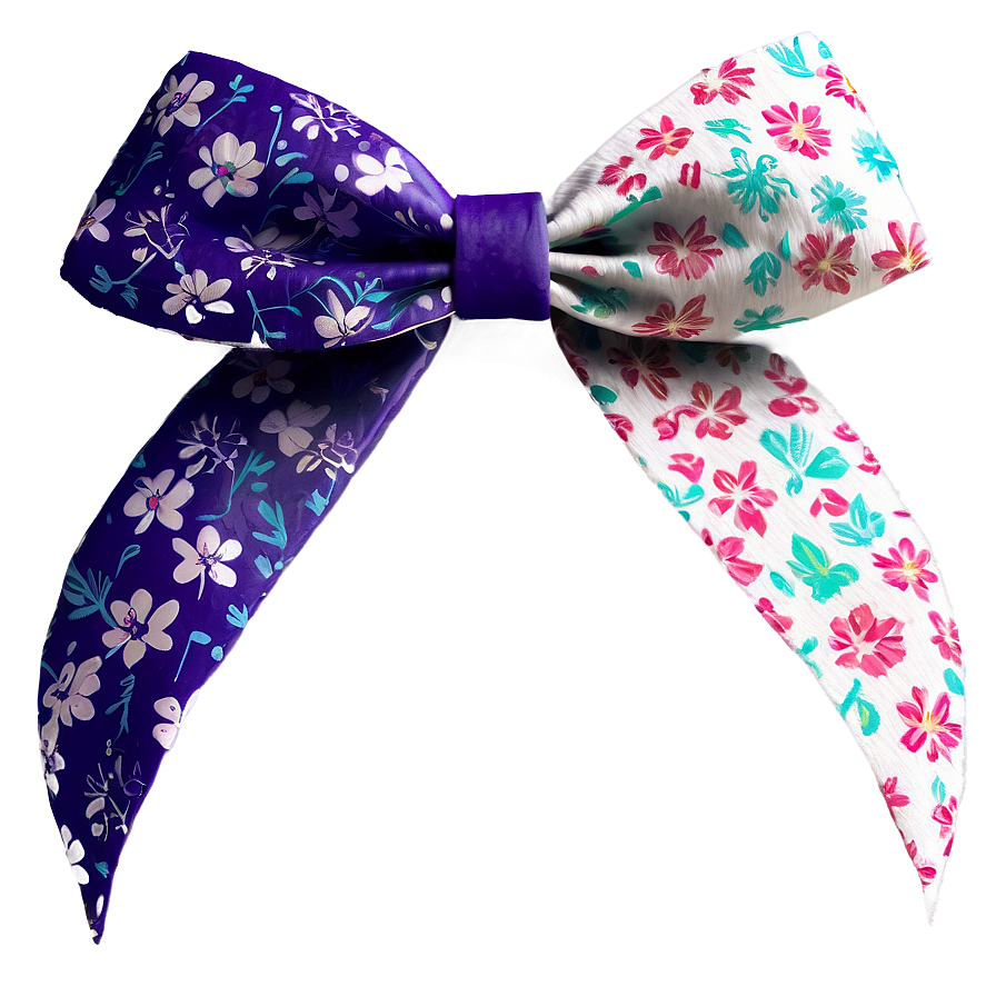 Floral Cheer Bow Png 06212024