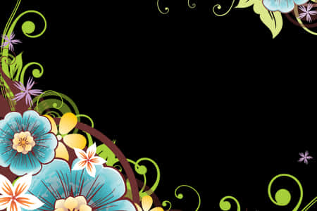 Floral_ Corner_ Design_ Background