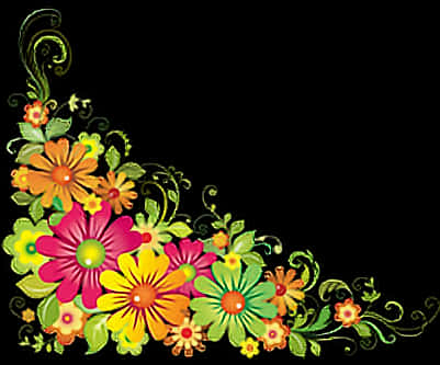 Floral_ Corner_ Design_ Vector