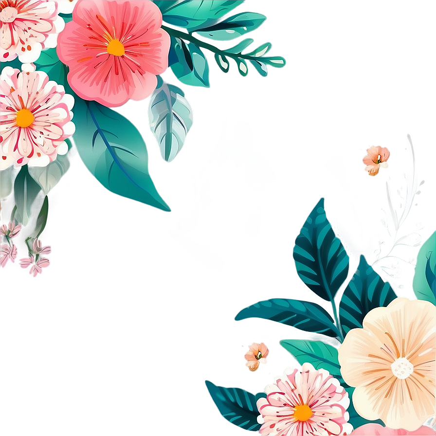 Floral Corner Graphics PNG 06122024 PNG with transparent background