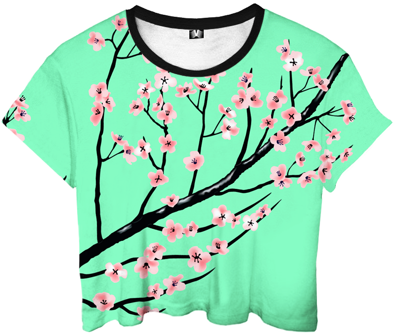 Floral Crop Top Design