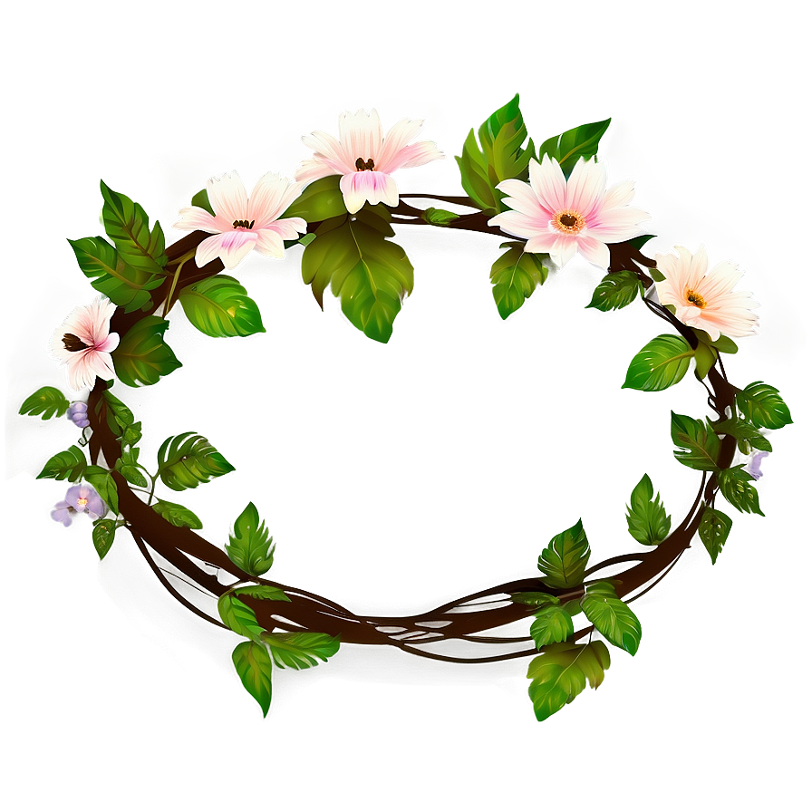 Floral Crown Design Png Dka