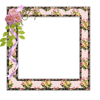 Floral Decorated Frame