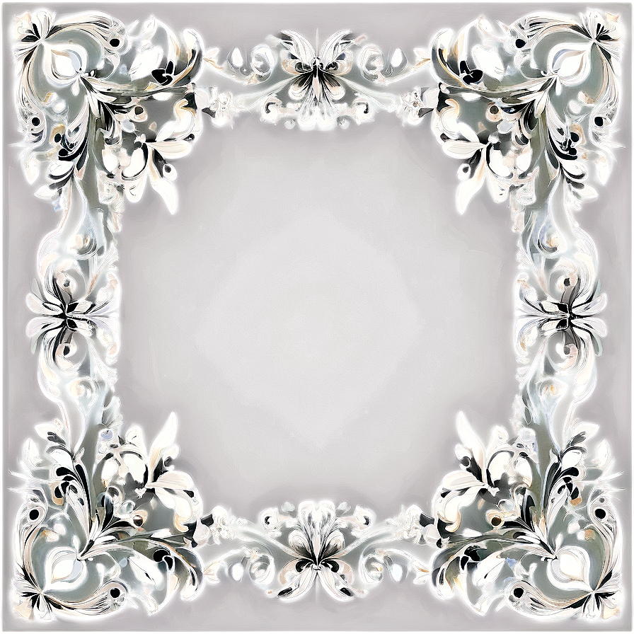 Floral Decorative Frame Png Ymu32