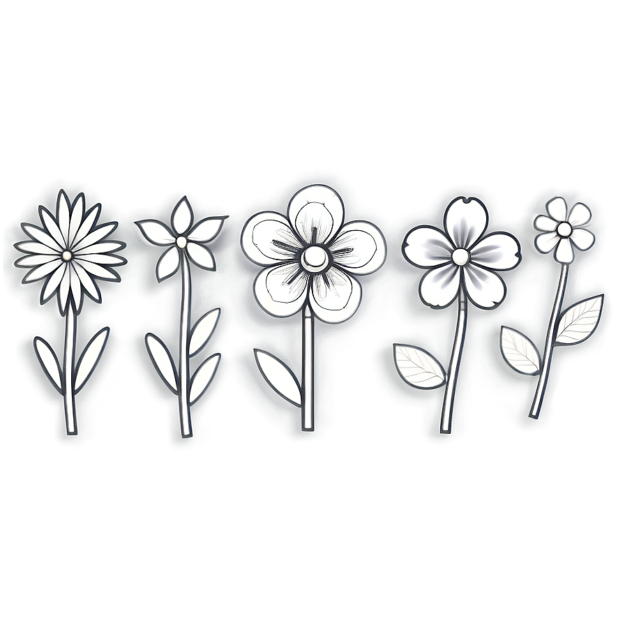 Floral Doodle PNG 33 PNG with transparent background