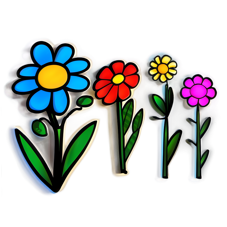 Floral Doodle PNG pib PNG with transparent background