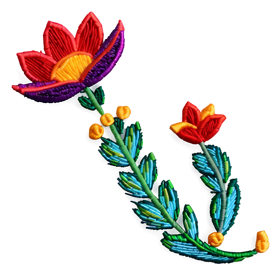 Floral Embroidery Png 81