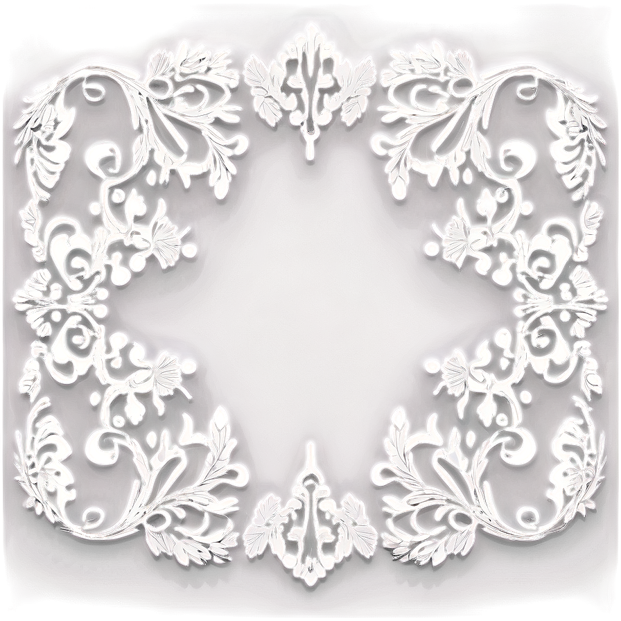 Floral Filigree Motif Png 12