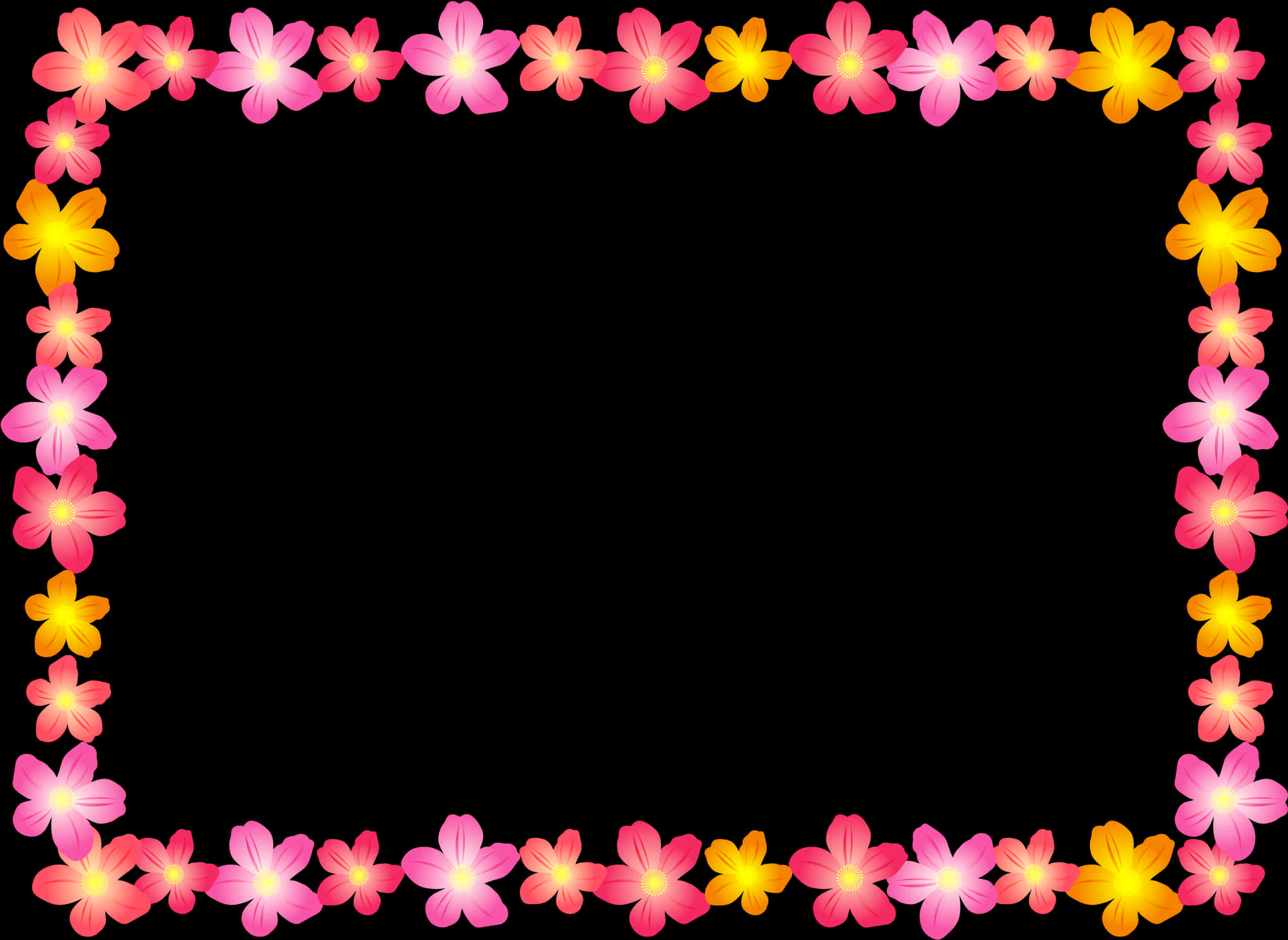 Floral Frame Border Design