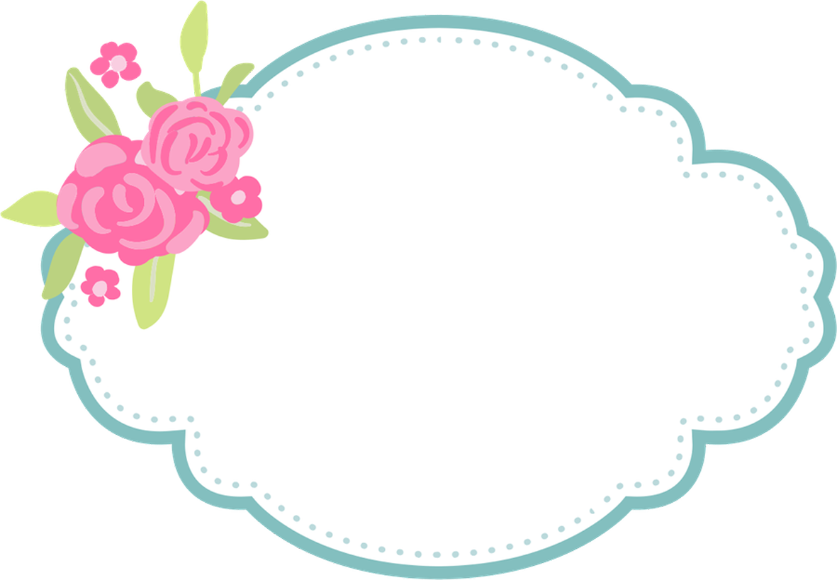 Floral Frame Cloud Design