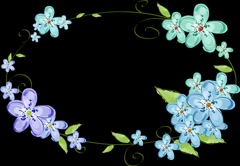 Floral Frame Design Graphic