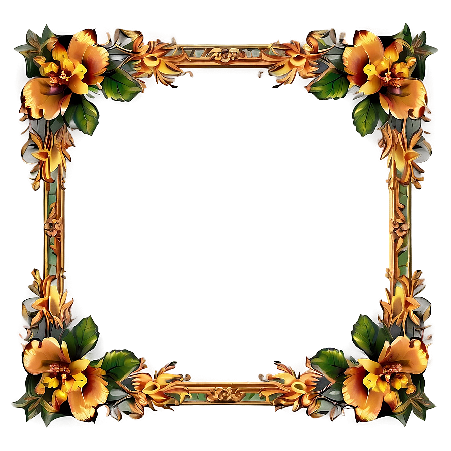 Floral Frame Png 33