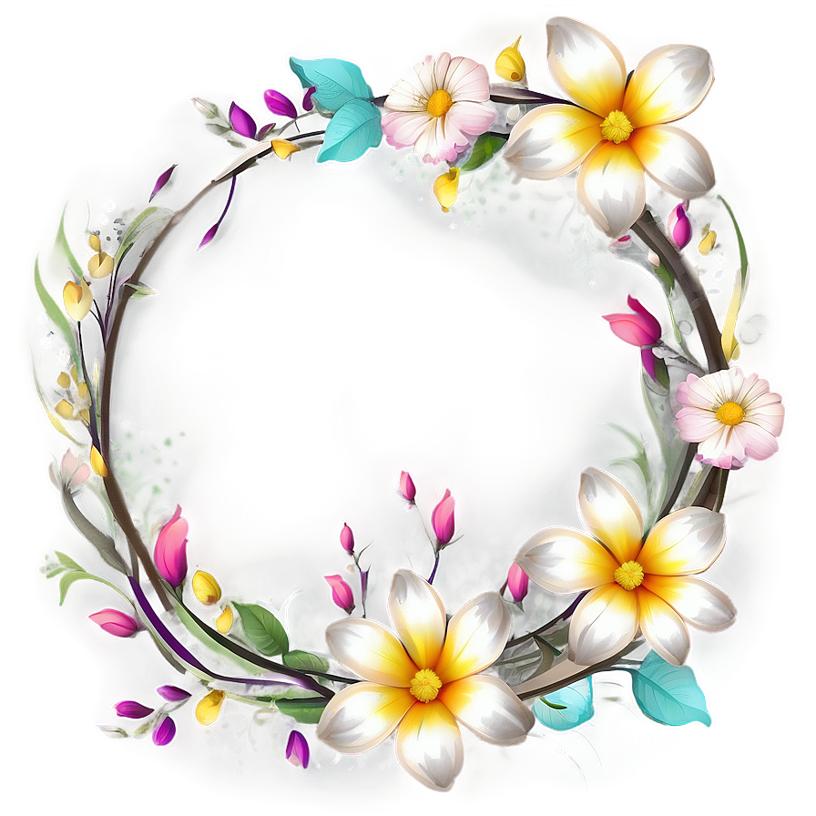 Floral Frame PNG nhg PNG with transparent background