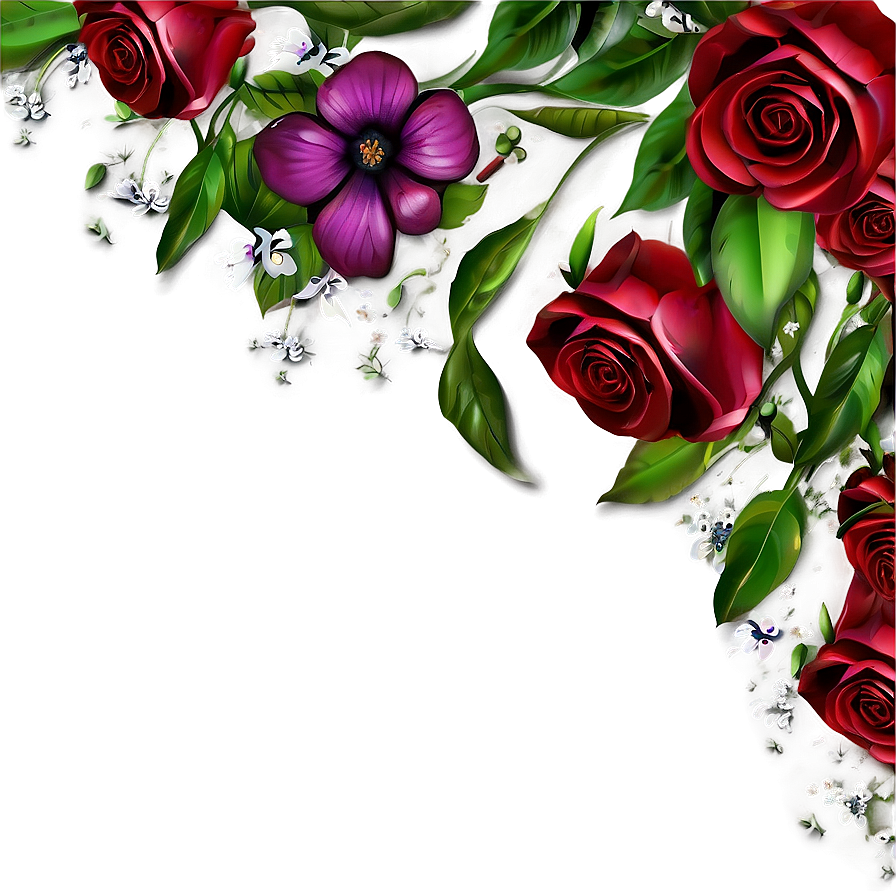 Floral Frame PNG tmb PNG with transparent background