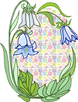 Floral_ Frame_with_ Pattern_ Background