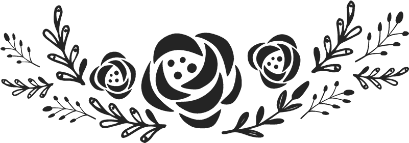 Flower Garland Clipart Black And White, HD Png Download PNG with transparent background