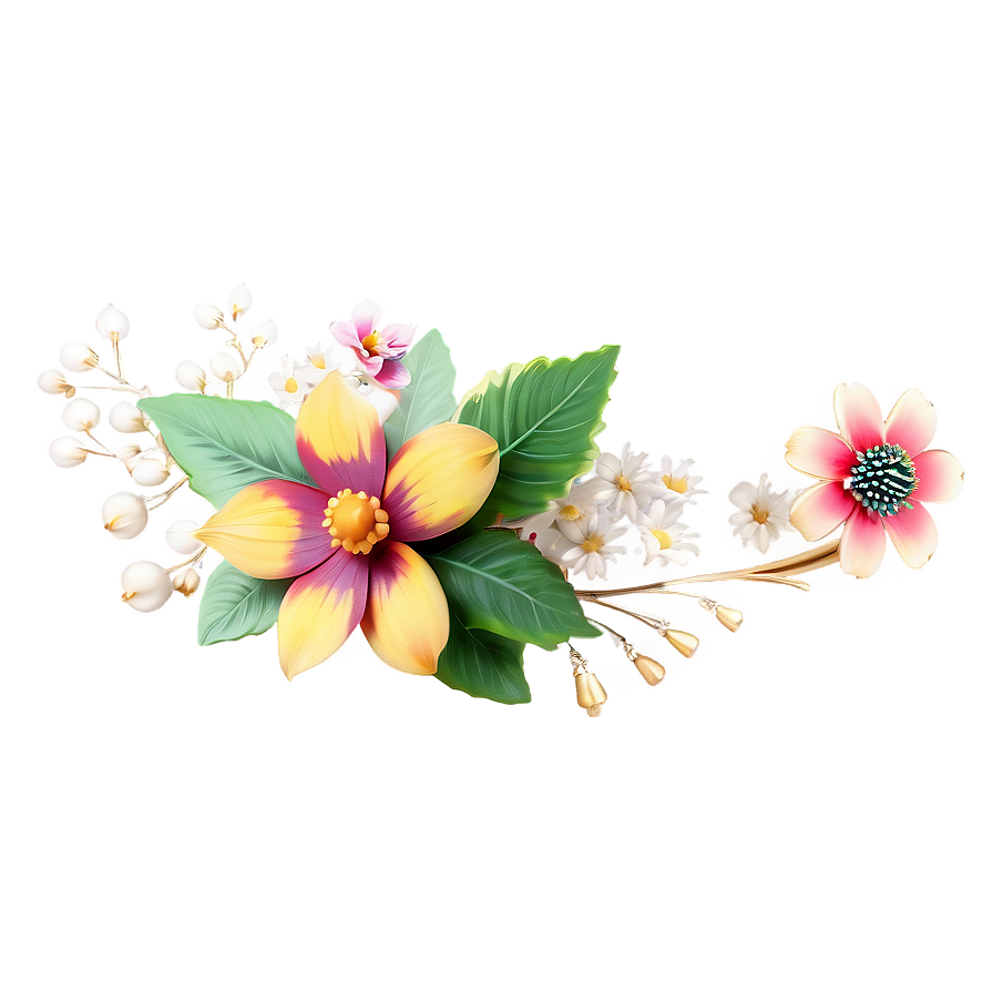 Floral Hair Accessory Png 76