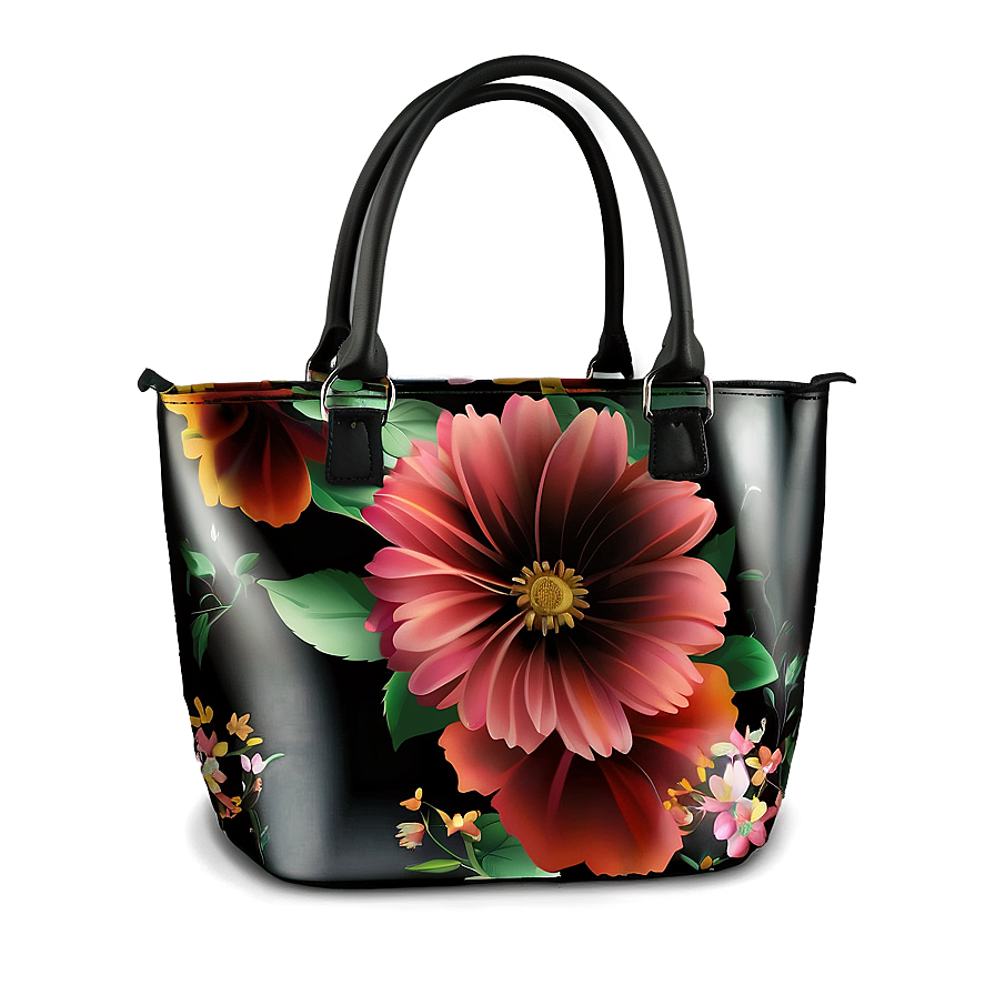 Floral Handbag Png Tvy81