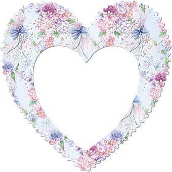 Floral Heart Frame