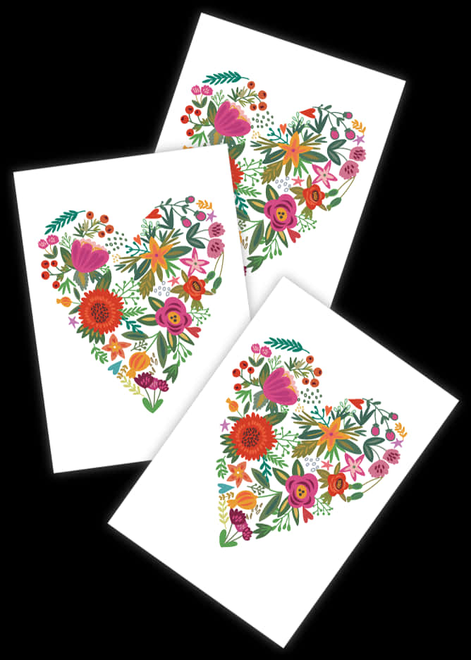 Floral Heart Tattoo Design