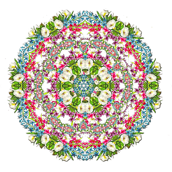 Floral Kaleidoscope Pattern.jpg PNG with transparent background