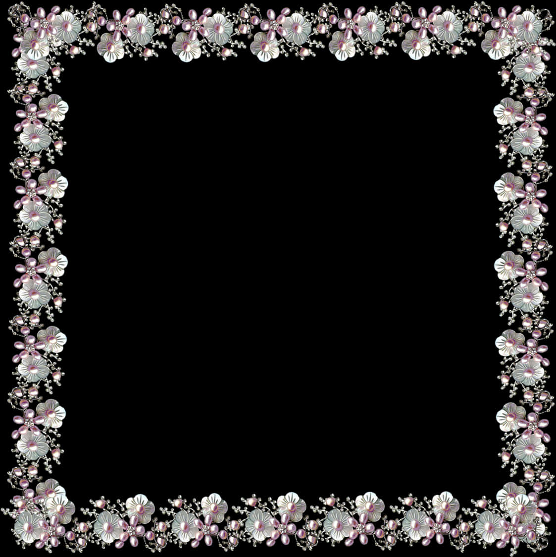 Floral Lace Border Design