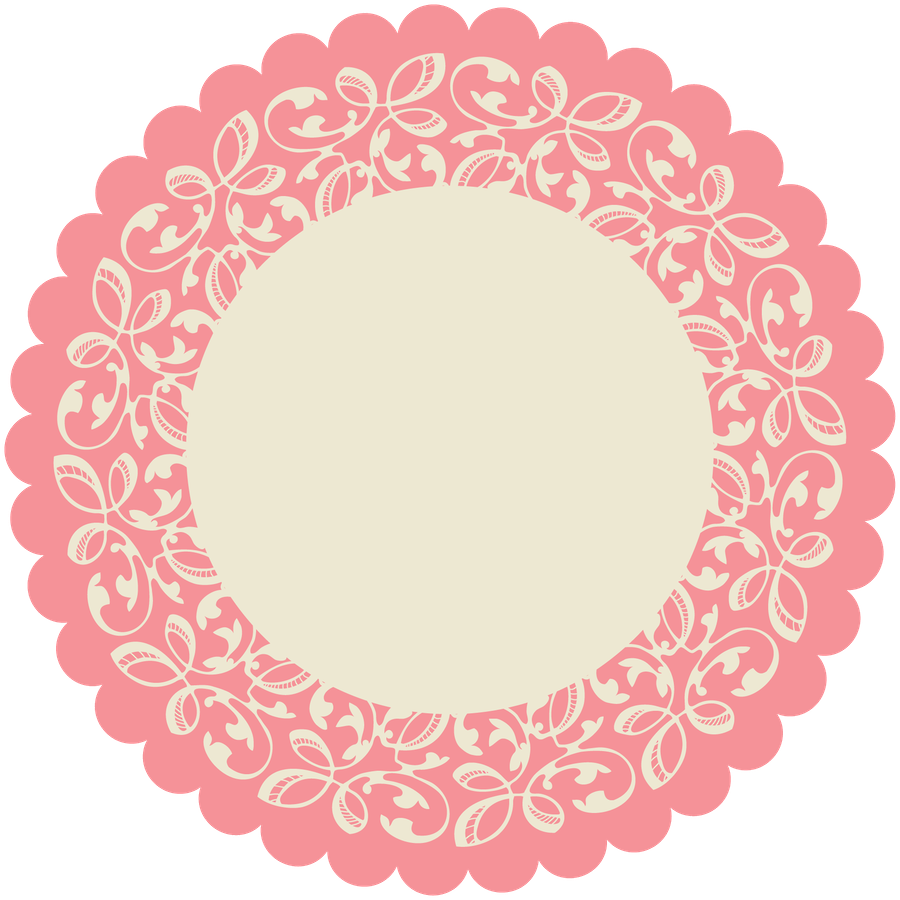 Floral Lace Design Frame