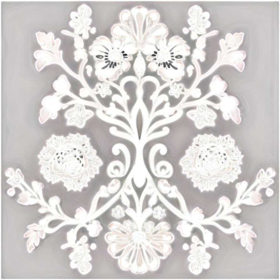 Floral Lace Pattern Design Png 06282024