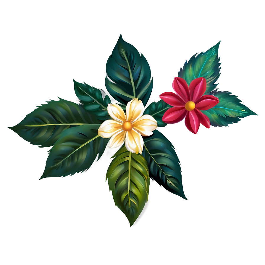Floral Leaves PNG 43 PNG with transparent background
