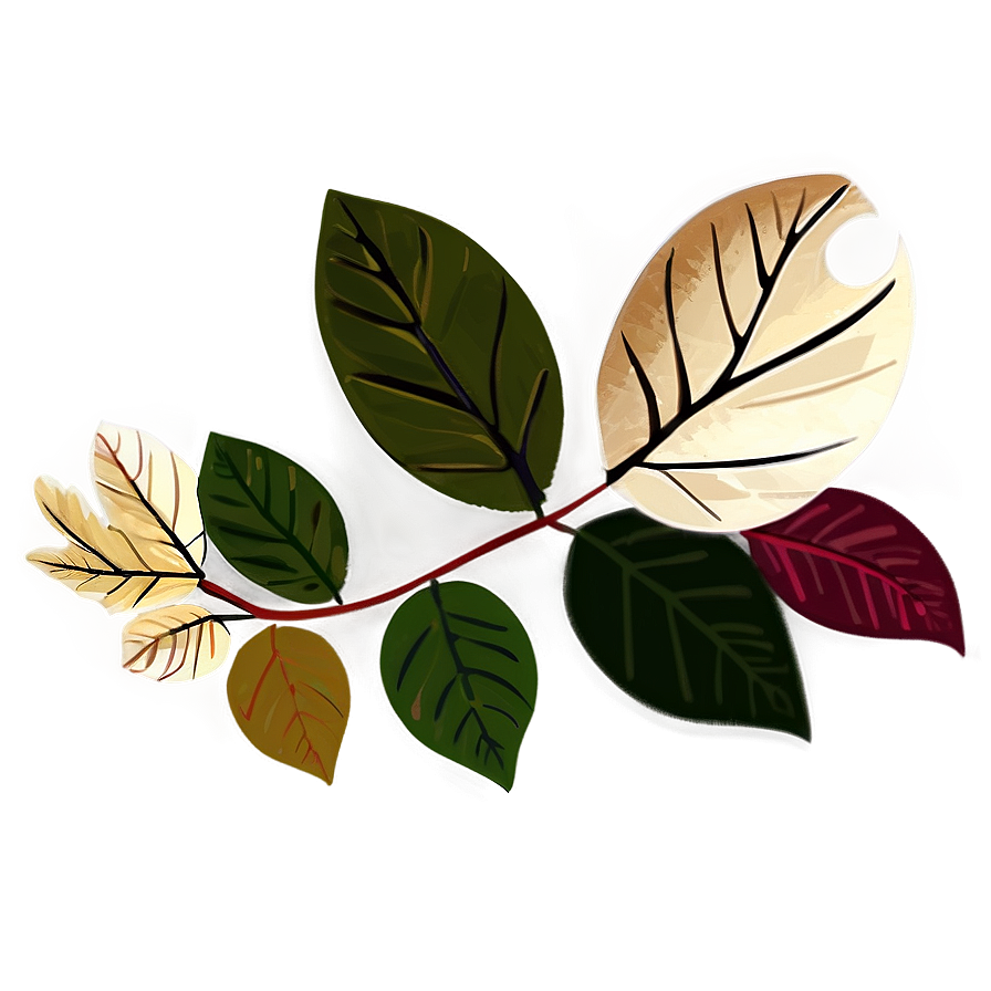 Floral Leaves PNG caw PNG with transparent background