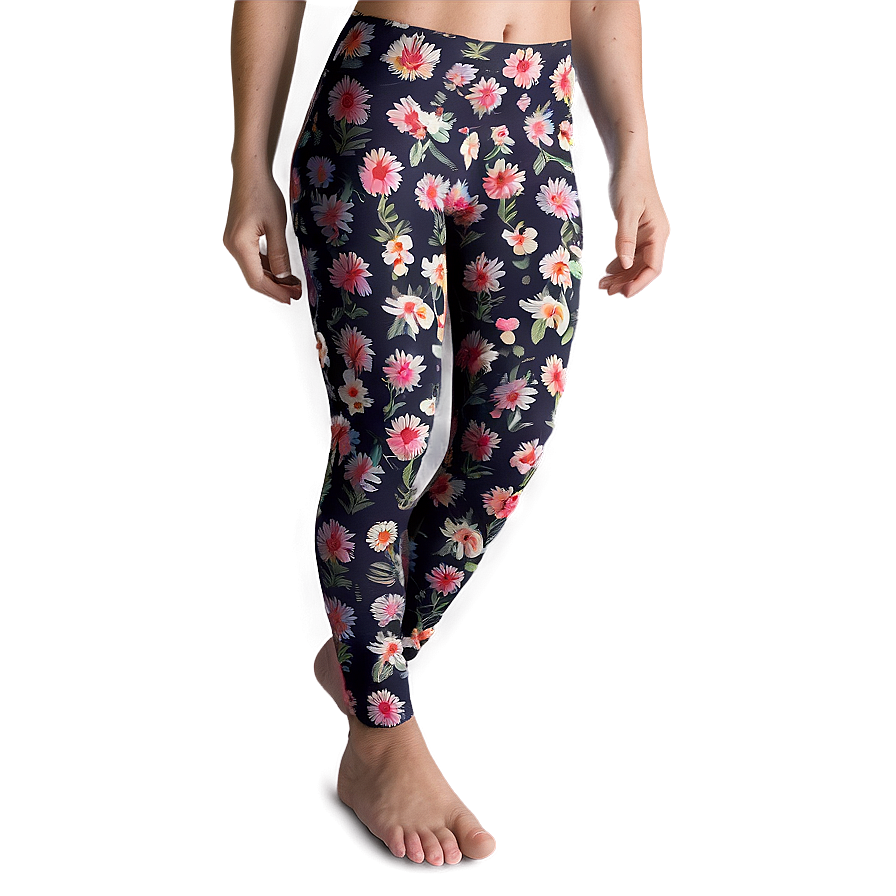 Floral Leggings Png 13