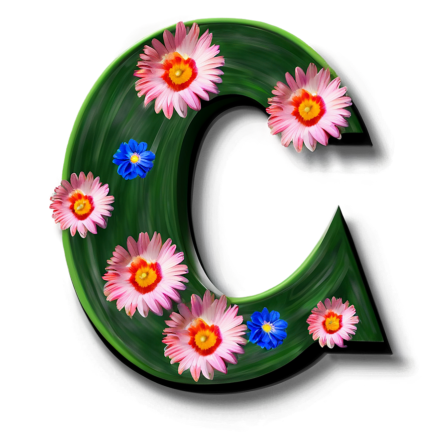 Floral Letter C Png Lnk